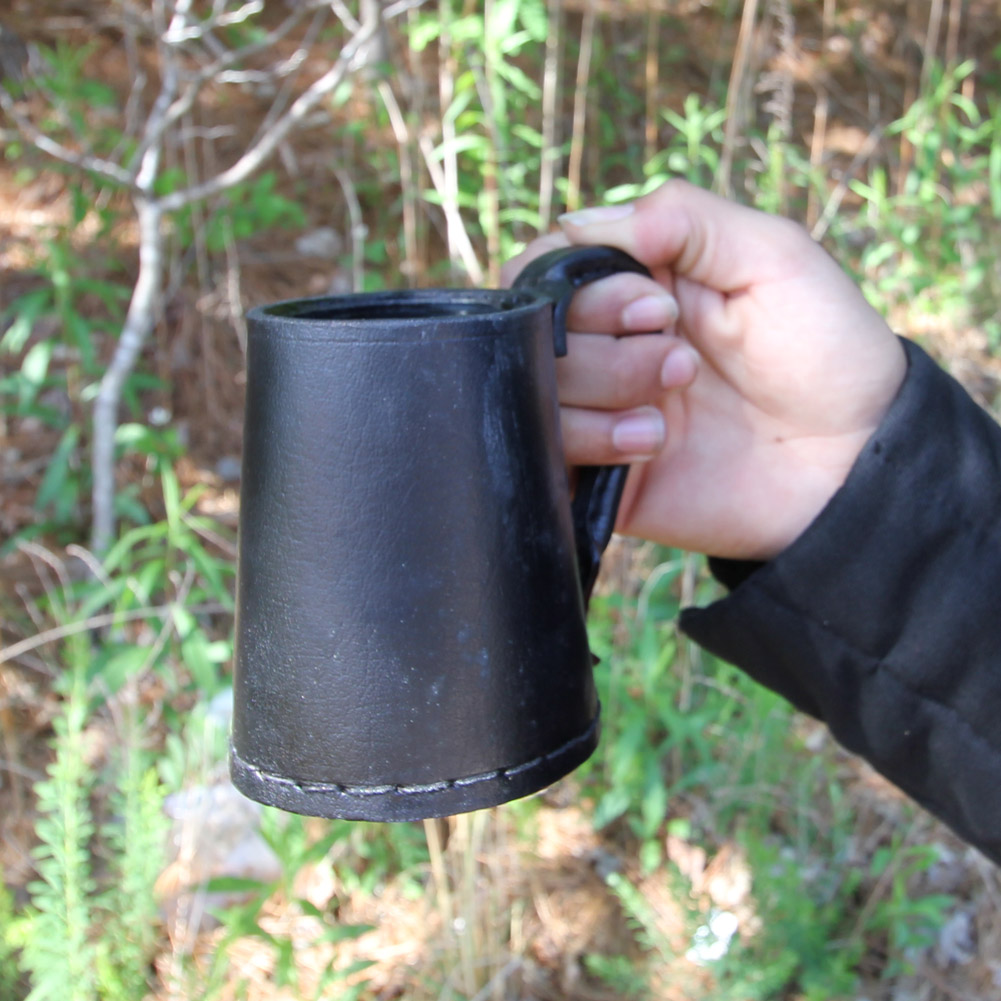 Medieval Leather Jack Have a Drink Tankard Mug