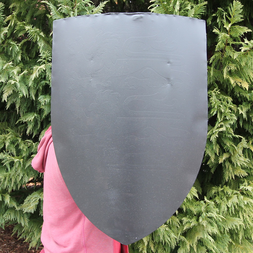 Black Medieval Blank Customizable War Shield