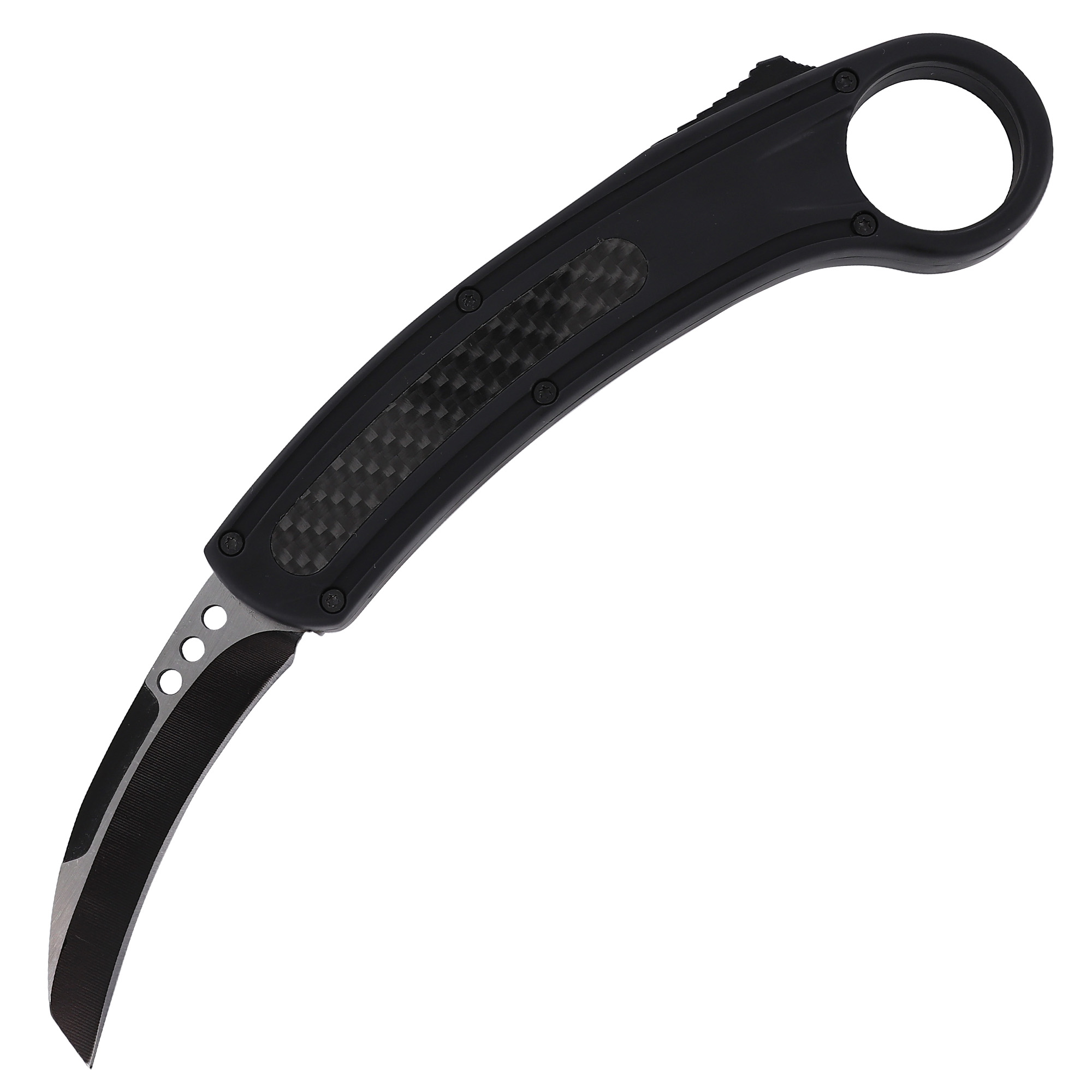 No More GAMEs Karambit Style Automatic Dual Action Out The Front Knife