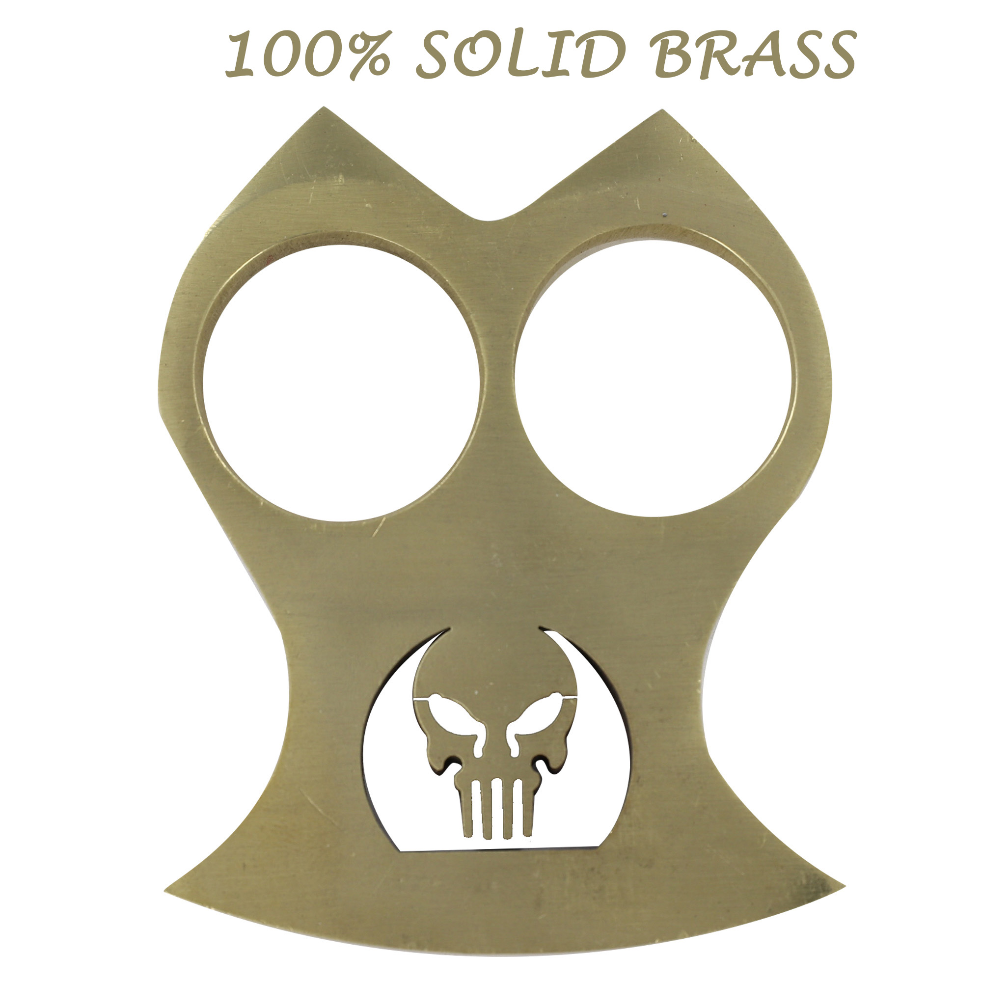 What A Hoot Pure Solid Brass Knuckle Duster Novelty Paper Weight