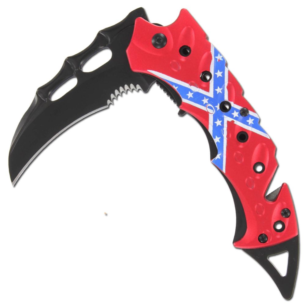 Confederate RAZORclaw Karambit Assisted Knife Black