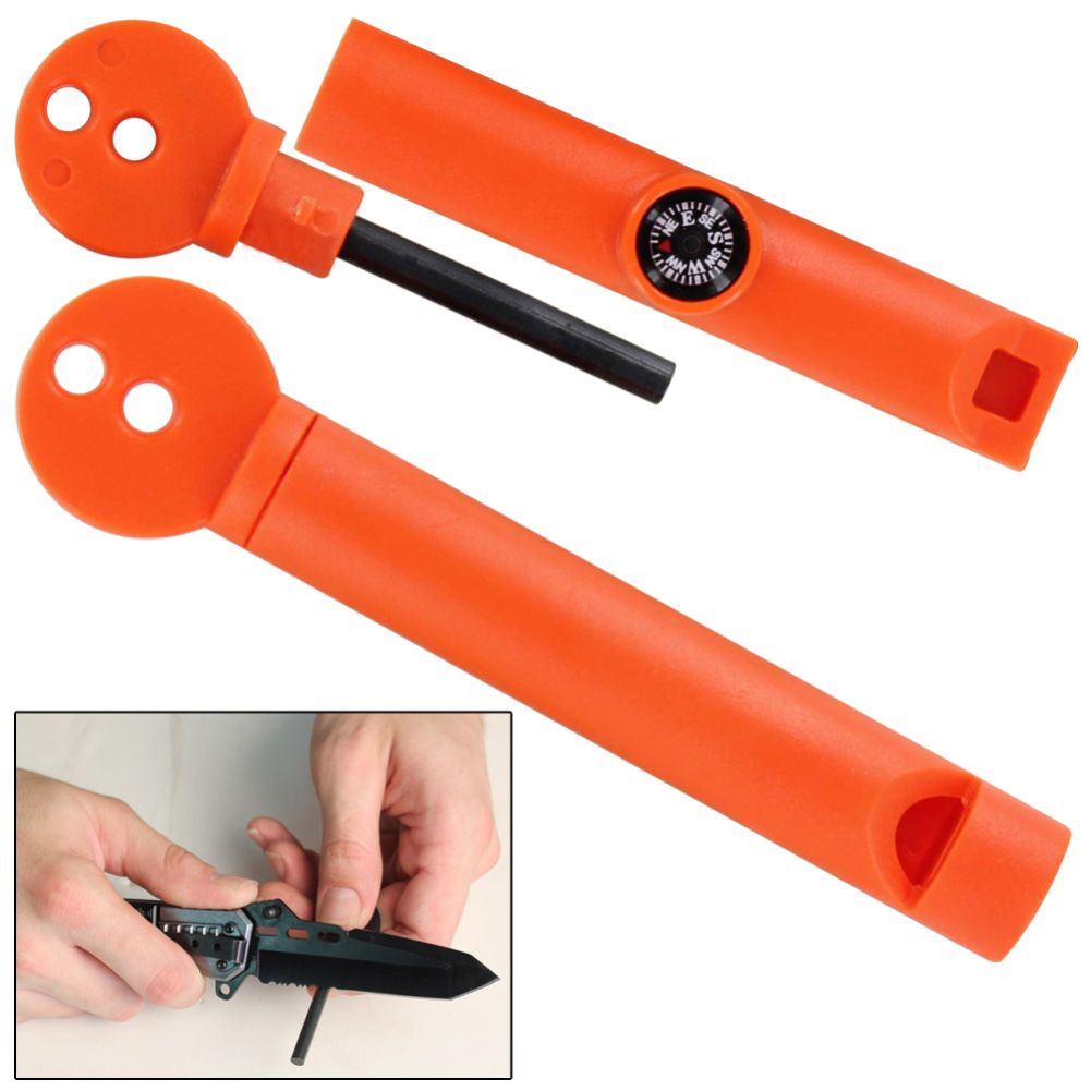 Countryside Outdoor Emergency Camping Whistle and Fire Starter