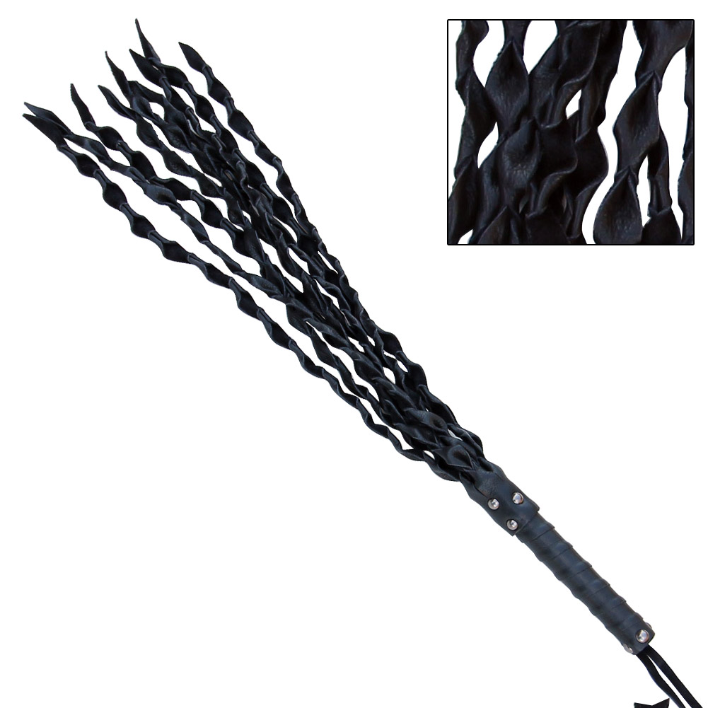 When the Lights Go Out LEATHER Flogger