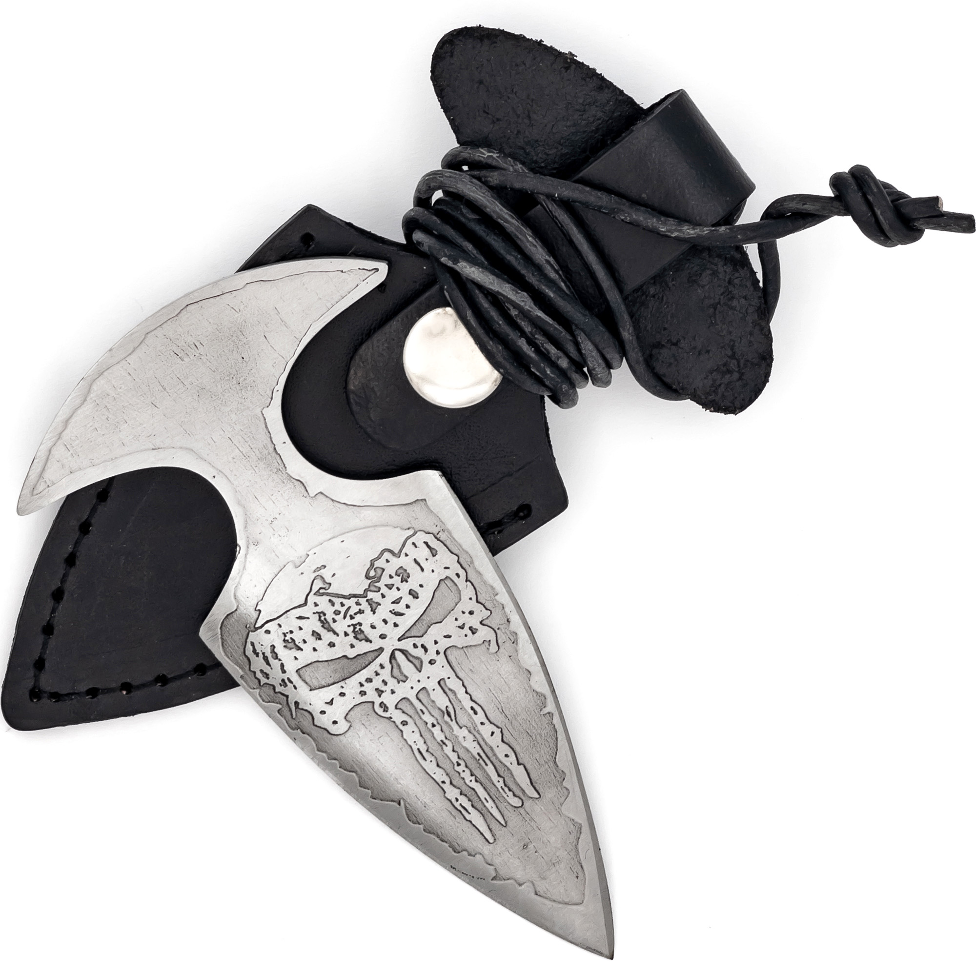 Pocket Reaper Push Dagger | High Carbon Steel Owl Face Punch Pocket Neck Knife