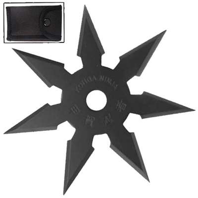 Secret Khoga Ninja Seven Points Throwing Star Black