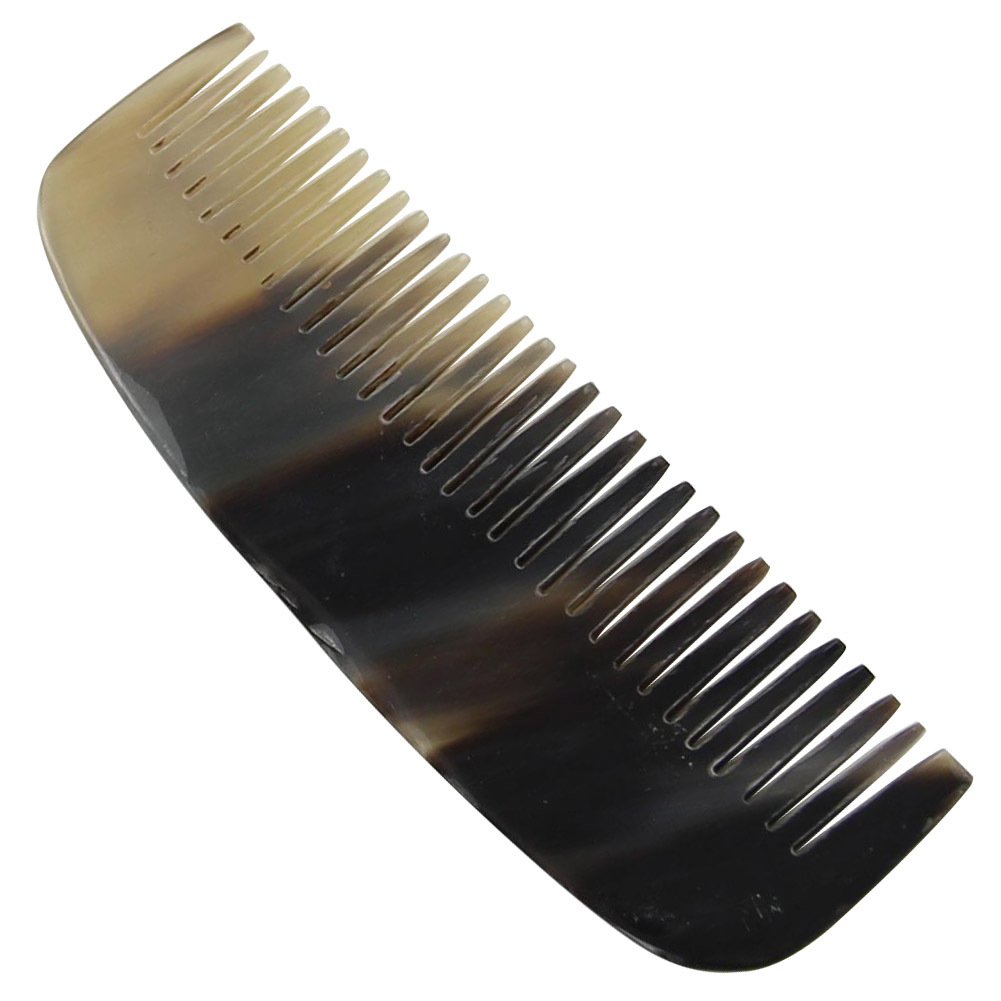 Natural BUFFALO Horn Carved Medieval Renaissance Comb